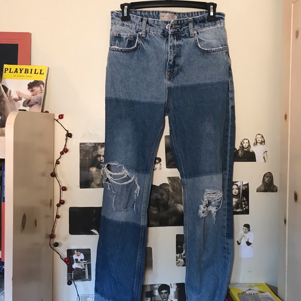 Free People Two Tone Jeans